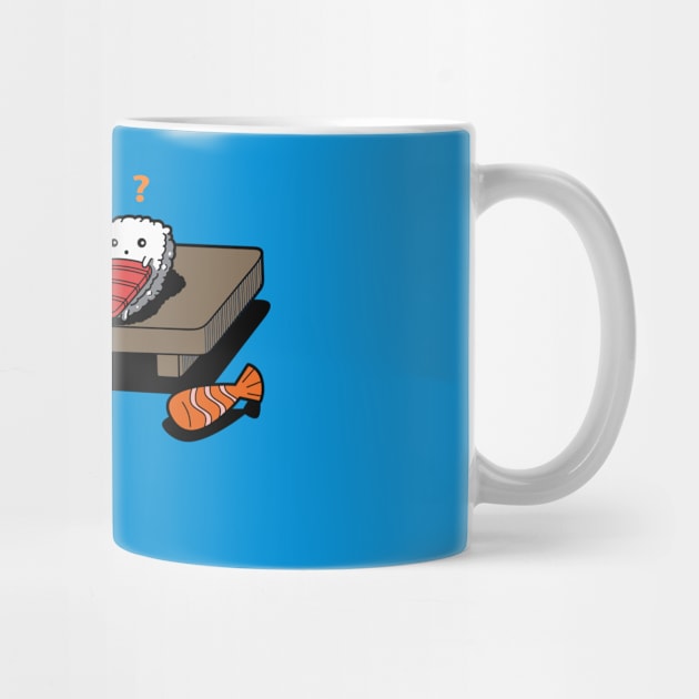 Sleepwalking Sushi Funny Cute Kawaii Sushi by BoggsNicolas